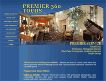 Tablet Screenshot of premier360tours.com